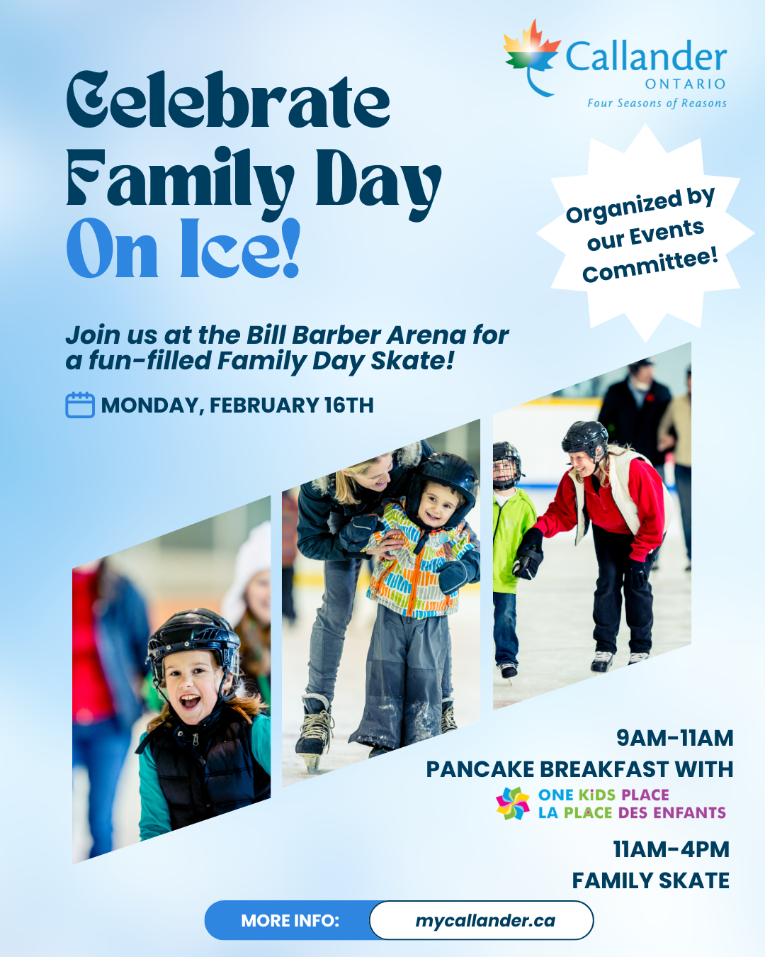 🥞⛸️ Family Day Fun in Callander! ❄️